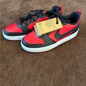 Nike Kids Black and Red Sneakers
